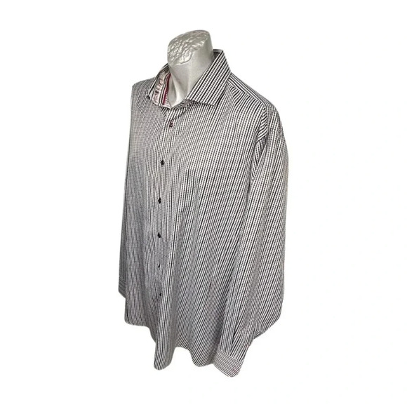 NXT Business Casual Shirt Size 3XT LS Black White Check Button 3X TALL … - Picture 10 of 11